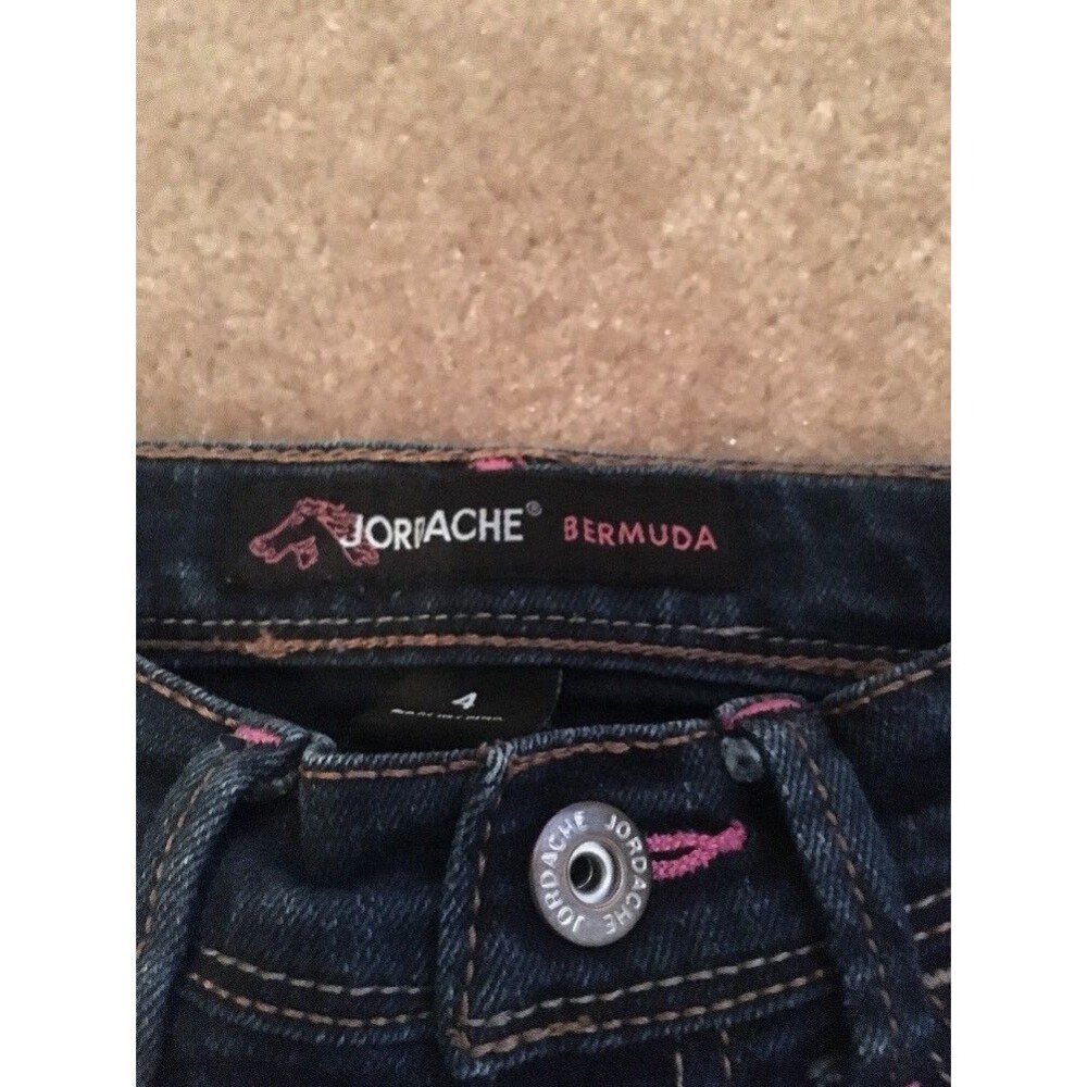 Jordache Girls Jean Shorts w/Pockets Size 4 Regular Fit Blue - Picture 4 of 8